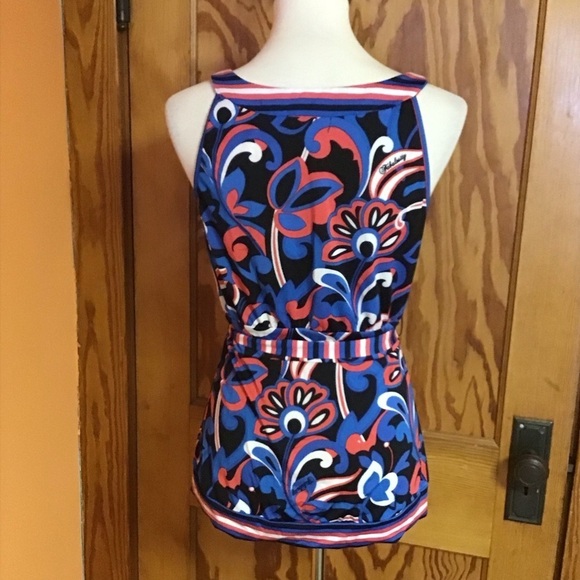 Y2K vibes Fabulosity belted psychedelic tank top - Picture 9 of 9